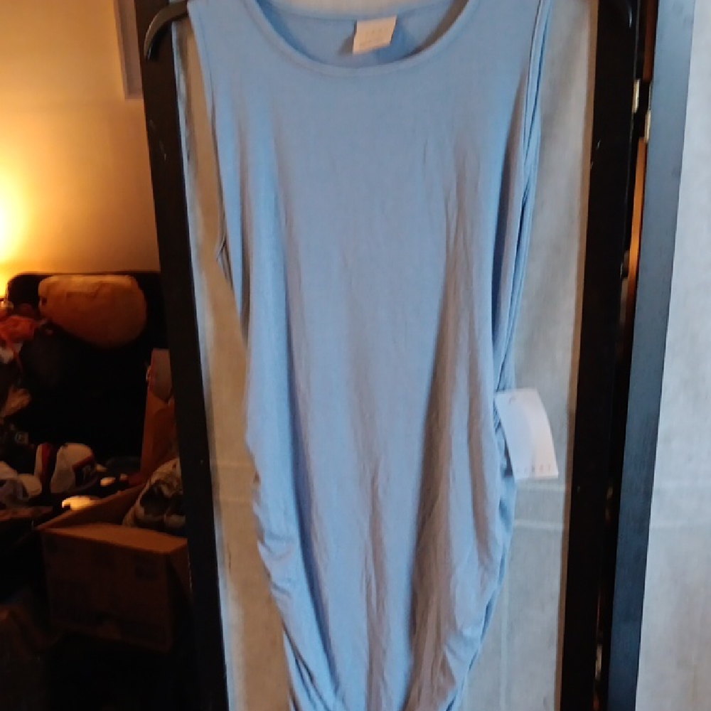 Blue Sleeveless Dress